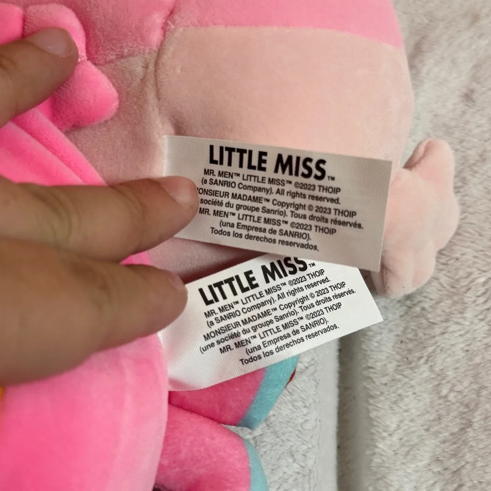 Little Miss Plush Qty 2: Little Miss Hugs & Miss Princess Plush Doll Mr Men 2023
